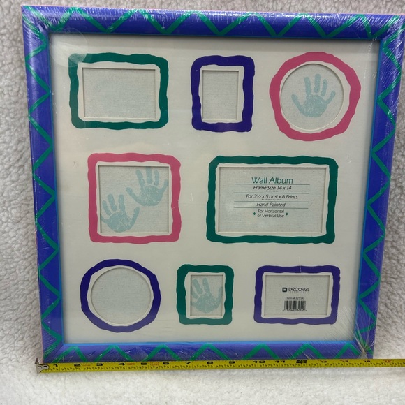 Decorel 80's Wall Album framed hand-painted 15" photo wall collage new - Picture 6 of 15